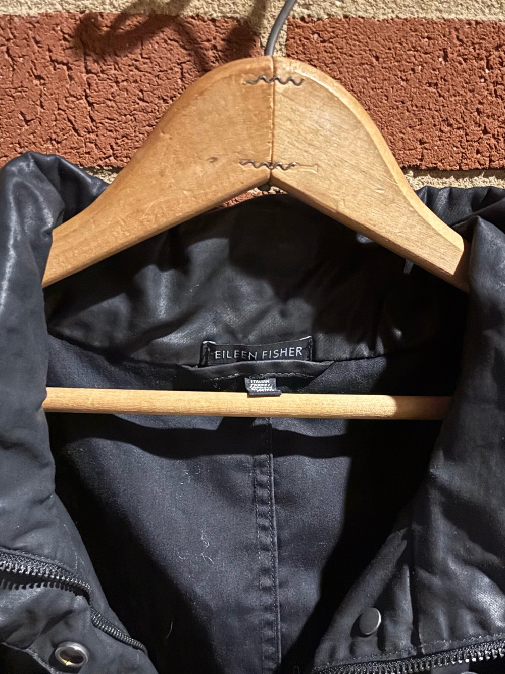 Eileen Fisher Organic Cotton Twill Hooded Jacket